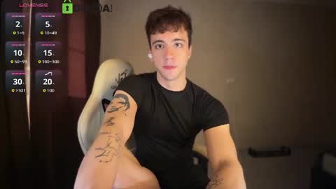Snapshot of adampolerno chatting on 07-01-26, 03:56 Hi Im Adam Glad to see u here 3 And its my first day online show from 07-01-26, 03:56