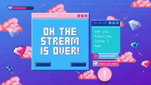 Snapshot of damn_that_booty chatting on 05-27-26, 01:57 Criss online show from 05-27-26, 01:57