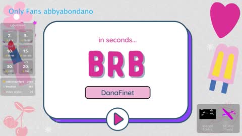 Snapshot of danafinet chatting on 02-18-25, 12:28 A B B Y online show from 02-18-25, 12:28