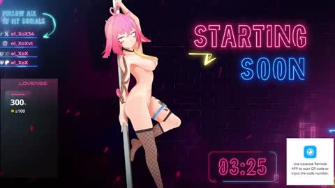 Snapshot of el_xox chatting on 02-08-25, 11:34 el XoX online show from 02-08-25, 11:34