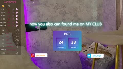 Snapshot of jane_meys chatting on 01-25-25, 08:10 your kitty JANE roawww online show from 01-25-25, 08:10