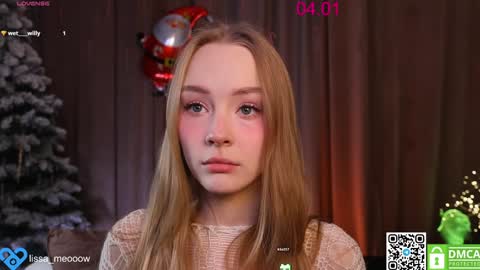 Snapshot of lissa_meooow chatting on 01-04-25, 03:40 your Liza again. Next stream Dec. 1 at 2 or 3 GMT online show from 01-04-25, 03:40