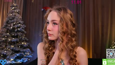 Snapshot of lissa_meooow chatting on 01-12-25, 03:39 your Liza again. Next stream Dec. 1 at 2 or 3 GMT online show from 01-12-25, 03:39