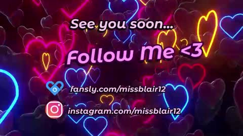 Snapshot of missblair12 chatting on 02-26-25, 12:16 MissBlair online show from 02-26-25, 12:16