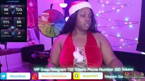 Queen Cherise Roze online show from 12-25-24, 09:33