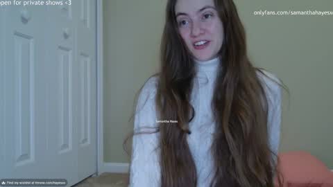 Snapshot of samanthahayesxoxo chatting on 12-24-24, 05:49 The Real Samantha Hayes haha online show from 12-24-24, 05:49