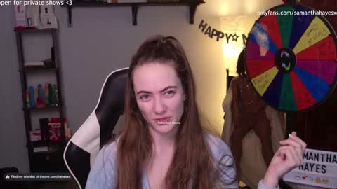 Snapshot of samanthahayesxoxo chatting on 01-14-25, 05:30 The Real Samantha Hayes haha online show from 01-14-25, 05:30