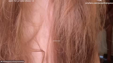 Snapshot of samanthahayesxoxo chatting on 02-04-25, 01:56 The Real Samantha Hayes haha online show from 02-04-25, 01:56