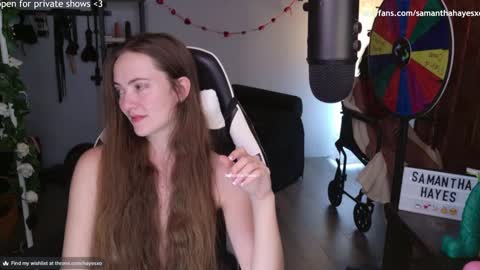 Snapshot of samanthahayesxoxo chatting on 02-13-25, 07:45 The Real Samantha Hayes haha online show from 02-13-25, 07:45