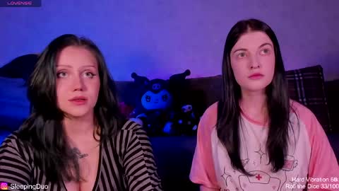 Snapshot of sleepingduo chatting on 06-04-26, 06:14 Hi We are Iva and Angela Nice to meet u 3 online show from 06-04-26, 06:14