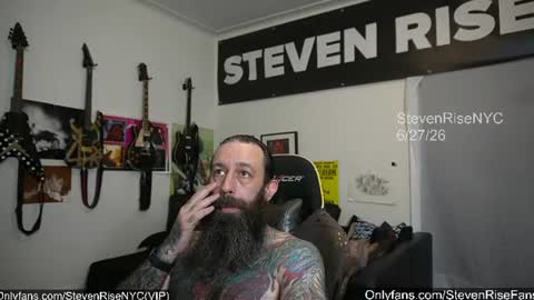 Snapshot of stevenrisenyc chatting on 06-27-26, 06:46 StevenRiseNYC online show from 06-27-26, 06:46