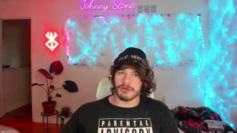 Snapshot of thejohnnystone chatting on 03-15-26, 12:05 Johnny Stone online show from 03-15-26, 12:05