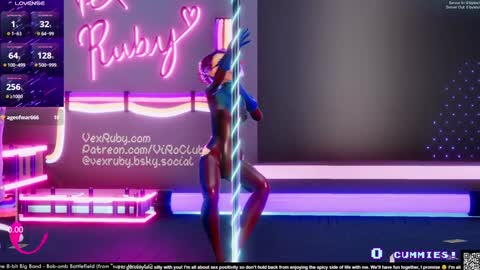 Snapshot of vexruby chatting on 12-15-24, 01:13 Vex Ruby online show from 12-15-24, 01:13