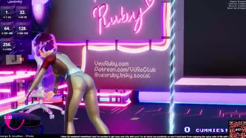 Snapshot of vexruby chatting on 02-22-25, 02:06 Vex Ruby online show from 02-22-25, 02:06