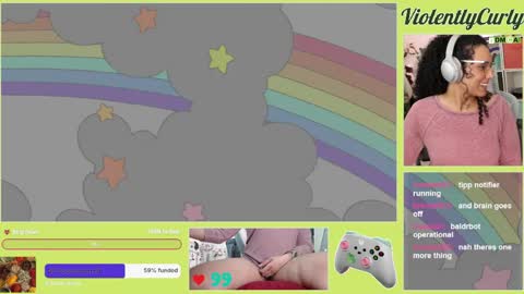 Snapshot of violentlycurly chatting on 05-08-26, 10:04 Curly the Coin Operated Toy online show from 05-08-26, 10:04