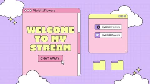 Snapshot of violetttflowers chatting on 02-21-26, 02:01 Violet Flowers online show from 02-21-26, 02:01