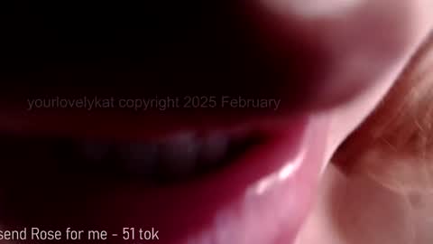 Snapshot of yourlovelykat chatting on 02-15-25, 01:10 Kait online show from 02-15-25, 01:10