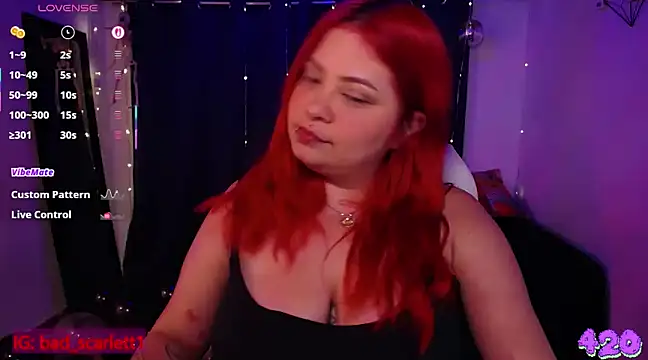 Snapshot of bad_scarlett1 chatting on 03-14-25, 11:43 bad scarlett1 online show from 03-14-25, 11:43