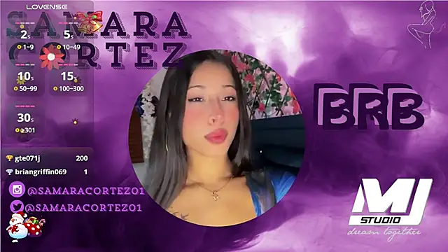 Snapshot of SamaraCortez chatting on 12-13-25, 07:53 SamaraCortez online show from 12-13-25, 07:53