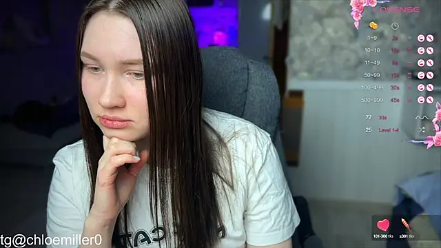 ChloeMillerMeow online show from 02-10-25, 09:15