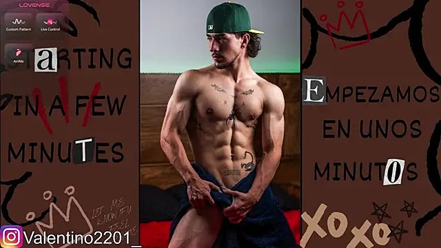 Snapshot of Valentino_Xander chatting on 07-19-26, 12:58 Valentino Xander online show from 07-19-26, 12:58