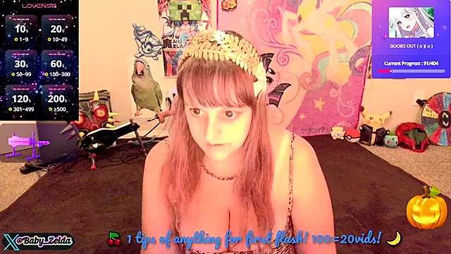 BabyZelda online show from 10-31-25, 04:02