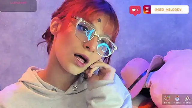 Snapshot of RedMeloddy chatting on 02-19-26, 11:34 RedMeloddy online show from 02-19-26, 11:34