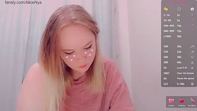 AliceNya cute online show from 01-08-26, 07:10