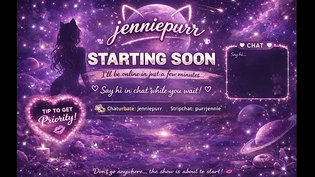 purrjennie online show from 03-29-26, 05:46