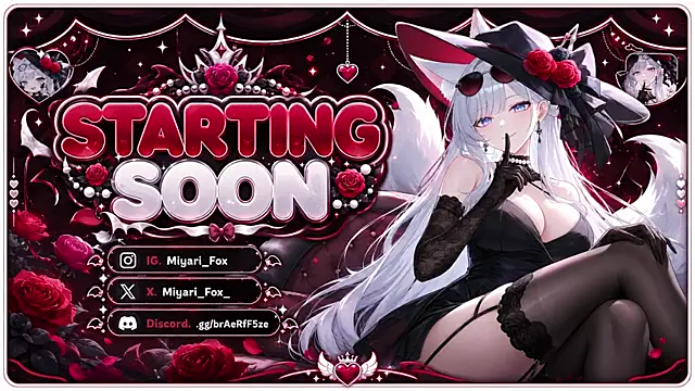Snapshot of MiyariFox chatting on 07-08-26, 05:56 MiyariFox online show from 07-08-26, 05:56