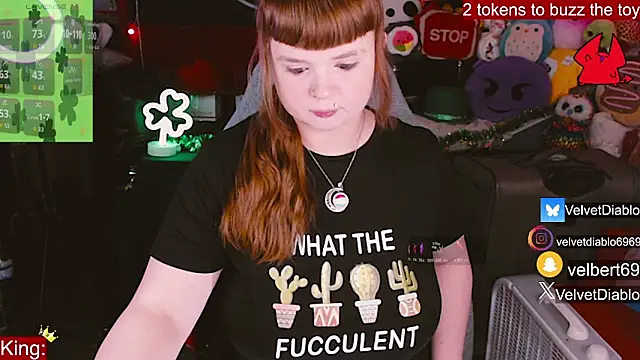 Snapshot of VelvetDiablo chatting on 02-26-26, 01:04 VelvetDiablo online show from 02-26-26, 01:04